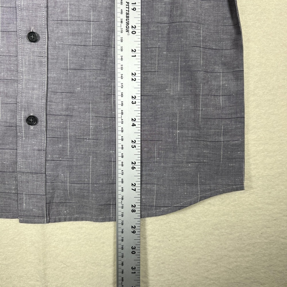 Travis Mathew Shirt Mens Small Heather Nightshade Rambler Button Up Short Sleeve - Picture 6 of 8